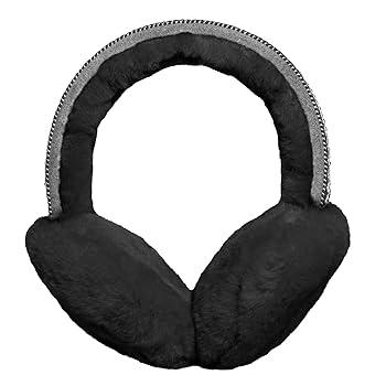 小物 UGG WIRED EARMUFFS UGG Women's Tasman Sheepskin Earmuffs, Black II, One Size at